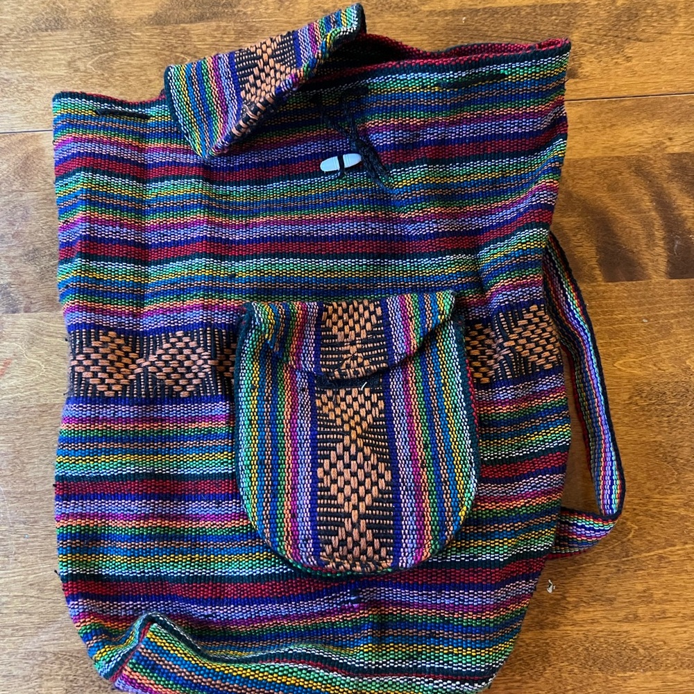 Colorful Striped Women's Bag